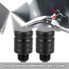 Motorcycle 2 x M10x1.25 Motorcycle Right Mirror Hole Plugs Screws Aluminum Alloy Black