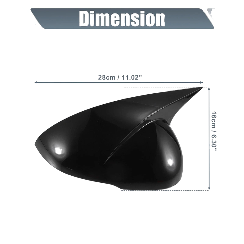 Kia K5 Gloss Black Rearview Mirror Covers (2021-2023)