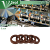 Cars Oil Seal / 5 Pcs / Shaft Seal FKM Rubber 20x28x4.5mm Brown
