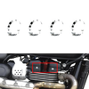T120 Street Twin, Street Scrambler, Thruxton Billet Head Bolt Cover Caps (2016-2023)