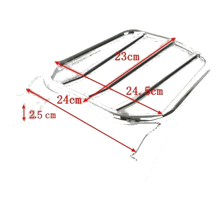 Harley CVO Softail Fat Boy Backrest Sissy Bar Rack (2007 - 2017)
