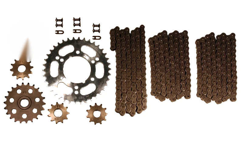 Polaris Xplorer 400 & 400L 4x4 Natural Drive Chains & Sprockets (1995–1998)