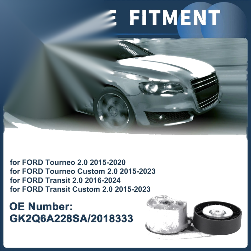 Ford Tourneo 2.0 (2015-2020) - Metal 1 x Unit Belt Tensioner