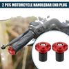 MC Front / 2pcs / Handlebar End Plug Aluminum Alloy Red 18-20mm 32mm