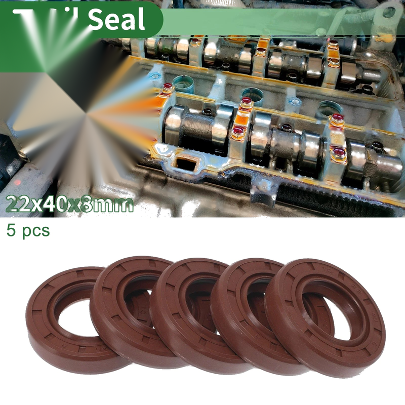 Rotary Shaft Oil Seal 22x40x8mm FKM Rubber Seal Ring