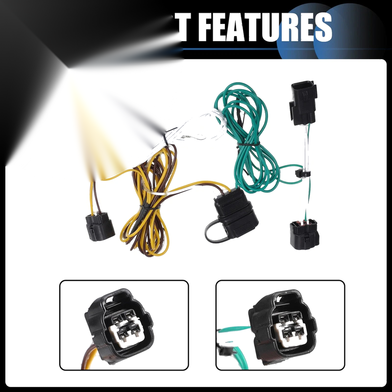 Jeep Wrangler Electrical Trailer Tow Harness Connector (1998-2006)