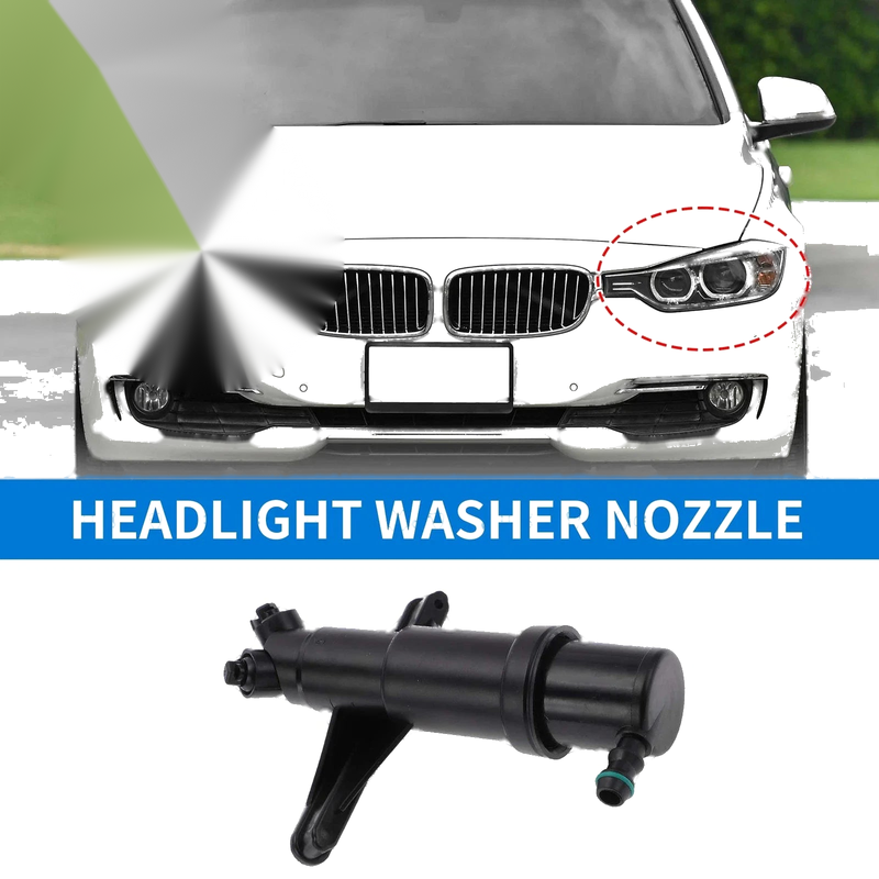 BMW 525i 550i 535xi Front Headlight Washer Nozzle (2007-2010)