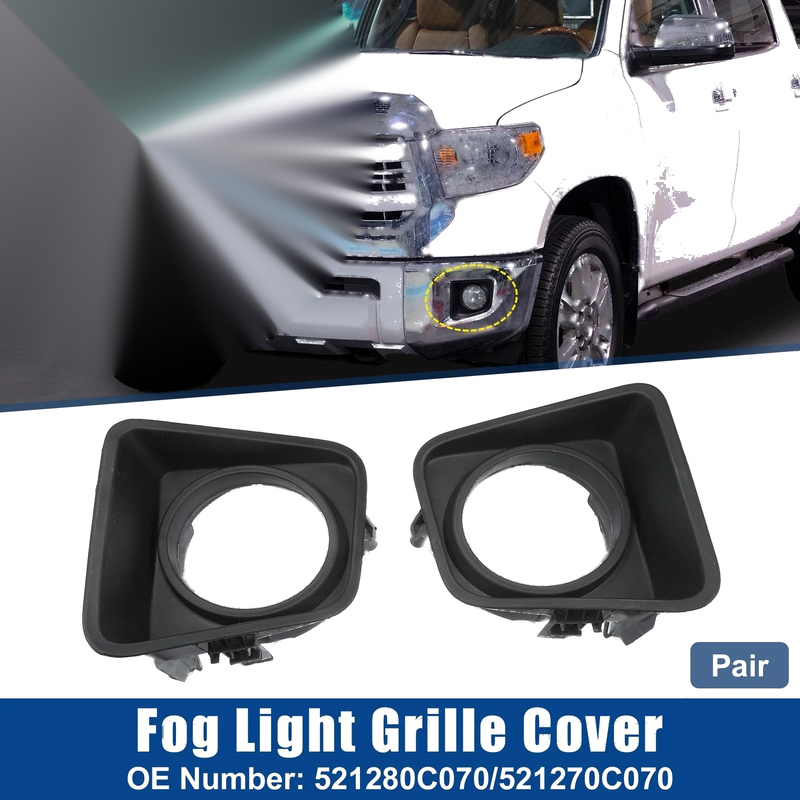 Toyota 1 Pair Front Fog Light Grille Cover Trims Frame
