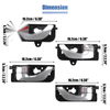 Hyundai Sonata Set of 2 Front & Rear Interior Door Handles (2005-2008)