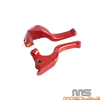 Harley Road Glide 3 Finger 5.3'' Red Brake & Clutch Levers Set (2015-2023)