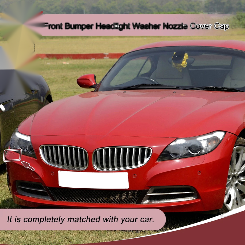 BMW Z4 White Bumper Headlight Washer Nozzle Cover Cap (2009 - 2016)