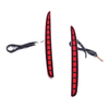 Honda Civic Red LED Rear Brake Tail Light Reflectors (2017-2020)