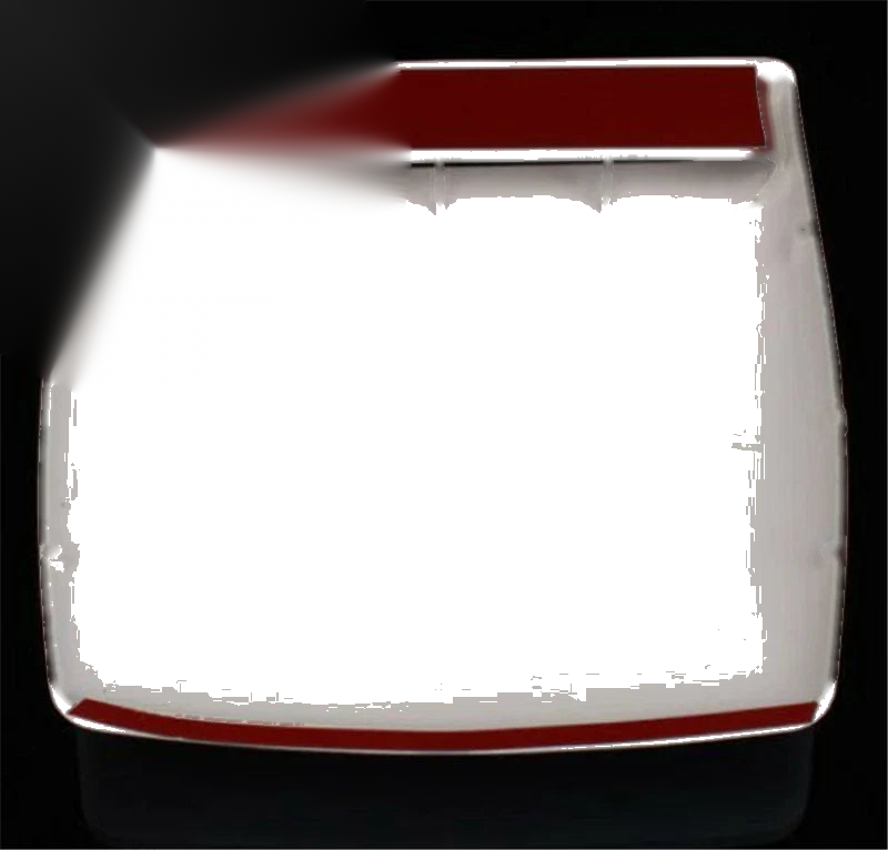 White ABS Car Air Flow Intake Hood Scoop Vent Cover