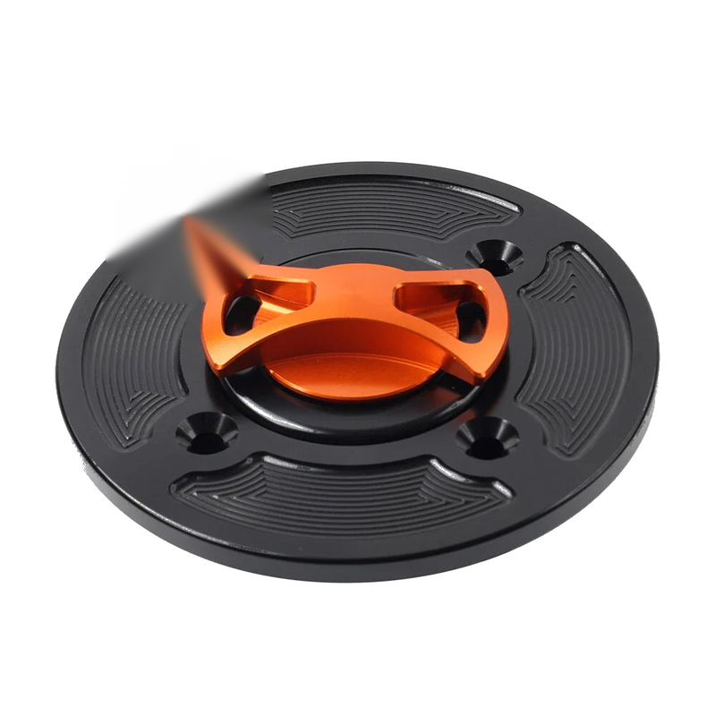 DUCATI Panigale V4 / S / R 4-Hole Gas Fuel Tank Cap Cover CNC Orange (2018-2021)
