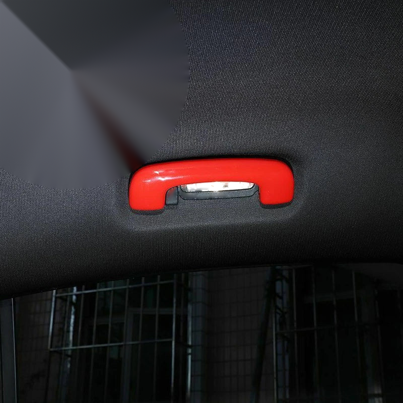 Dodge Charger 4 x Red Inner Roof Grab Handle Covers (2011-2023)