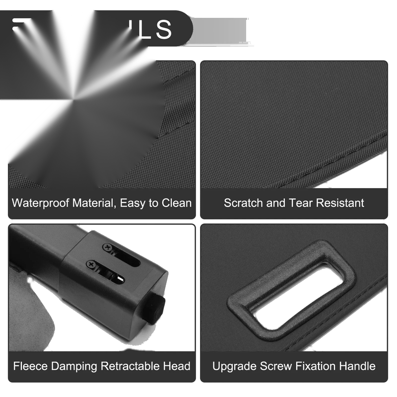 Jeep Cherokee (2014-2023) Gloss Black Retractable Cargo Cover