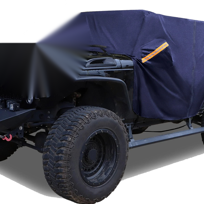 Jeep Wrangler JK JL Hardtop 2-Door 2007-2021 with Zippers Cab Car Cover