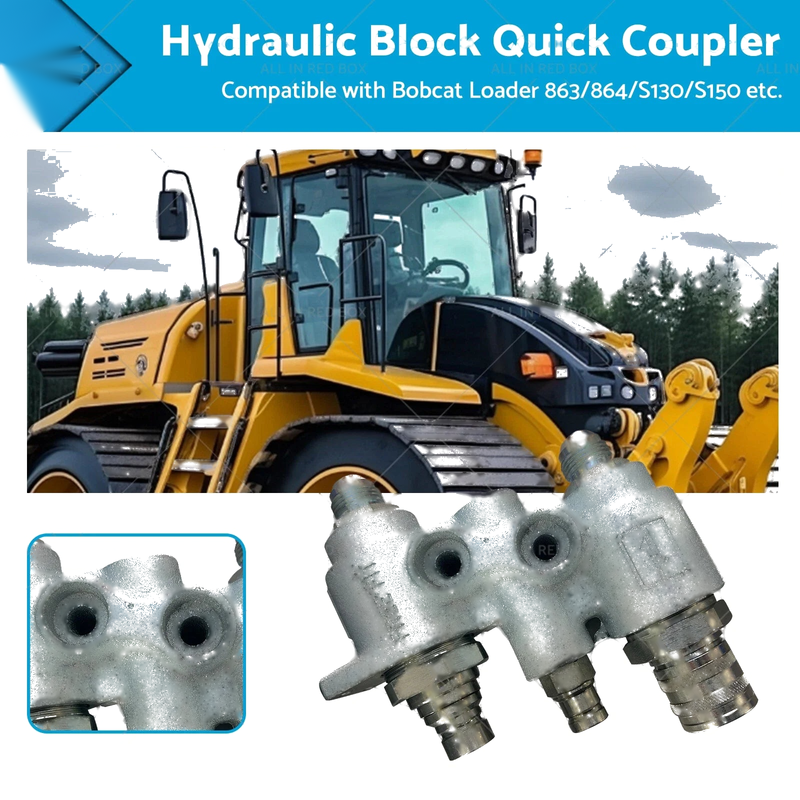 Bobcat Hydraulic Block Quick Coupler (Various Years)