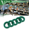 Oil Seal 14x22x5mm Rotary Shaft Seal TPU Green 5 pcs