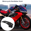 Square Aluminum Motorcycle Hanging Hook 1Set Black 78mm Length