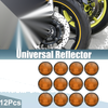 Motorcycle 12 x Universal Safety Spoke Reflective with Screw Orange