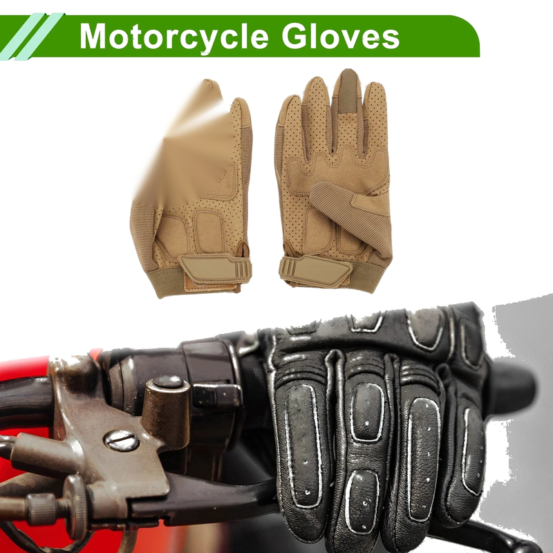 Universal M Motorcycle Brown 1 Pair Gloves