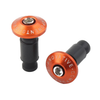 Dirt Bike Orange Motorcycle 7/8" Handlebar End Cap Grip Plug