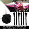 Motorcycle 6 x Cargo Belt Loop Tie Down Strap 2.5 x 30.5cm