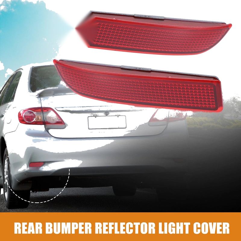 Toyota RAV4 Pair Car Rear Bumper Reflector Light Cover