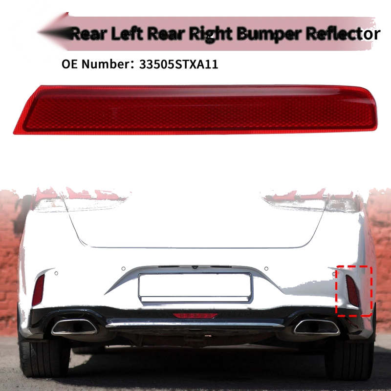 Acura MDX 1 Pc Rear Right Bumper Reflector (2010-2013)