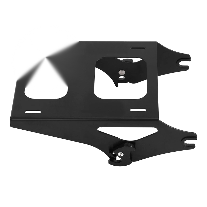 Harley Touring (2014-2025) Black Two Up Mount Luggage Rack