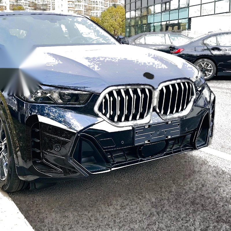 BMW X6 Gloss Black Front Bumper Side Air Vent Trims (2023-2024)