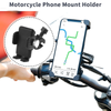 Motorcycle Phone Mount Holder 4.7–7.2 Phones Aluminum Alloy Black