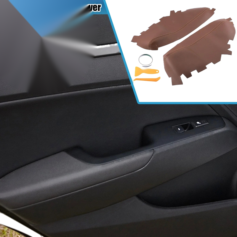 Toyota Avalon Front Door Panel Armrest Cover Brown 1 Pair (2013–2018)