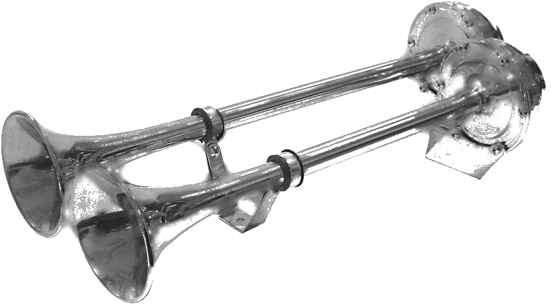 Car / Boat / Truck - 110 Decibels Loud 24V Marine Dual Trumpet Horn