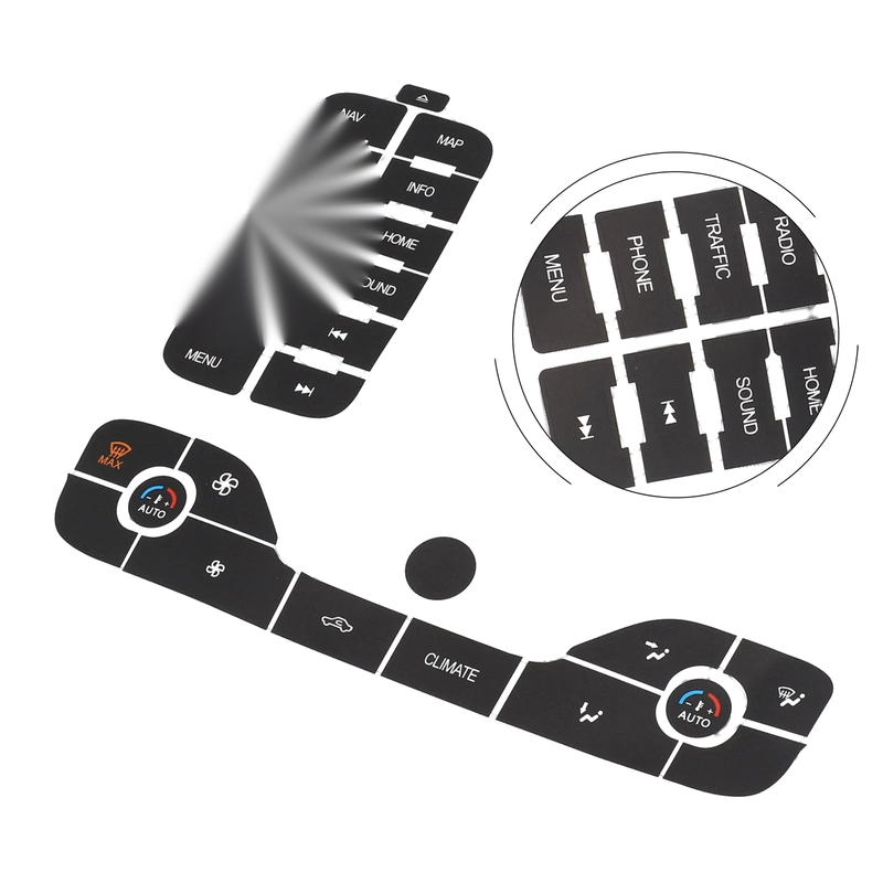 Ford S-Max Radio + AC Button Repair Sticker (2011–2011)