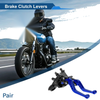 Honda Solid Blue Adjustable Short Brake Clutch Levers