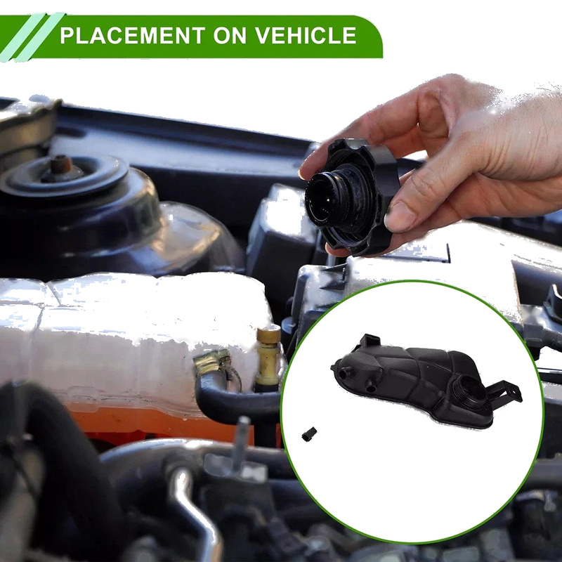 Volvo S60 S80 XC60 Coolant Expansion Tank Plastic Black