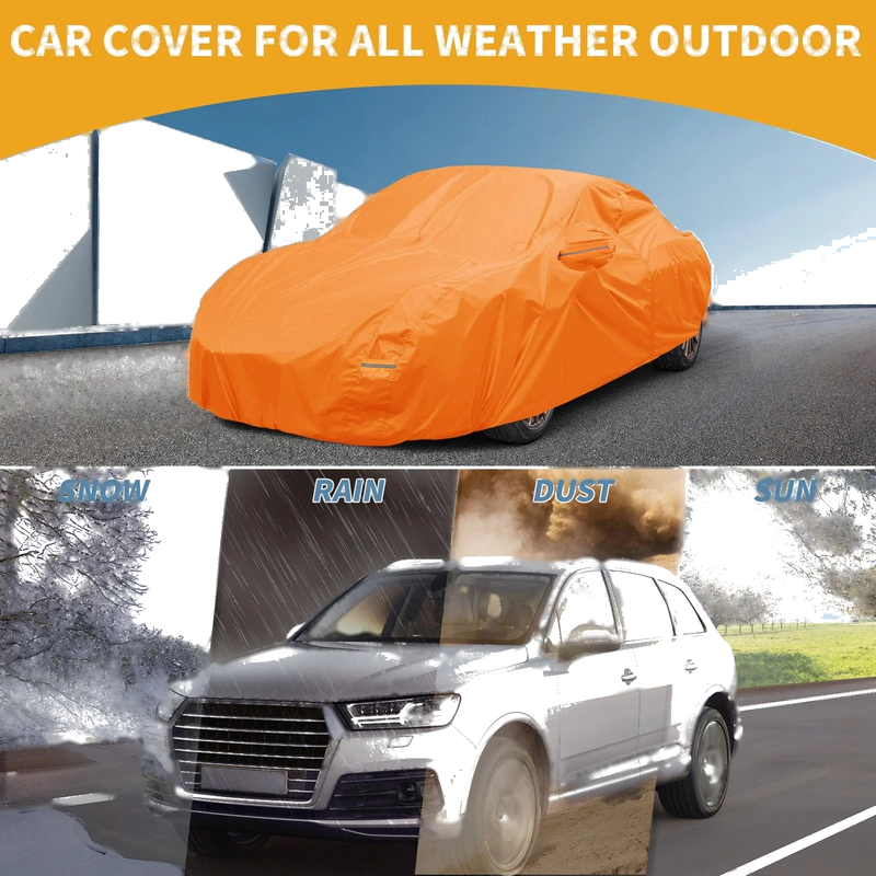 Lexus LC - Orange Cotton with Zipper Waterproof All Weather Car Cover