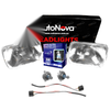 Rectangle Headlight Upgrade Kit  Lamps H4 Conversion Light