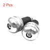 Honda 2 x End Cap / 17mm / Handlebar Dia Aluminum Alloy End Cap Silver Tone