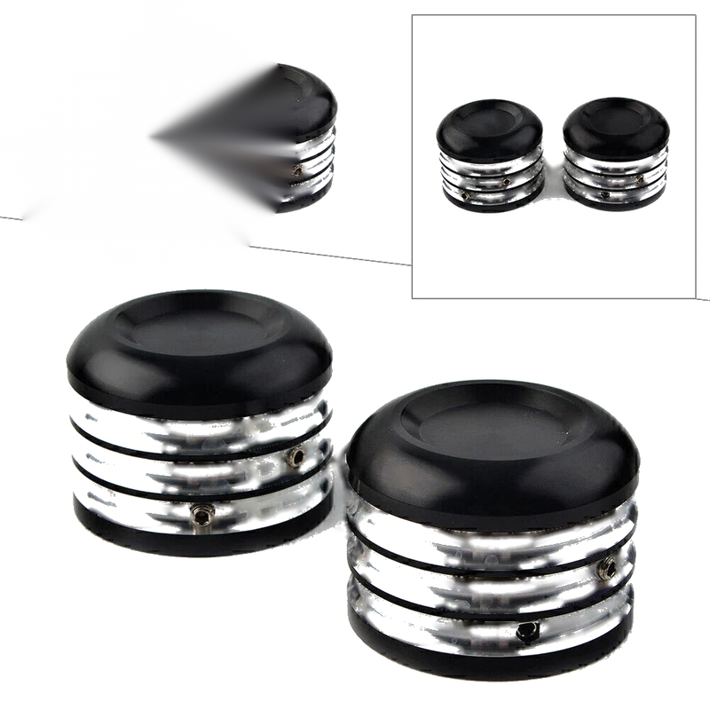 Harley Dyna Electra Glide Sportster CNC Front Axle Cap Nut Covers