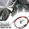 Motorcycle 90cm / Motorcycle Braided Brake Clutch Oil Hoses Fitting Ends