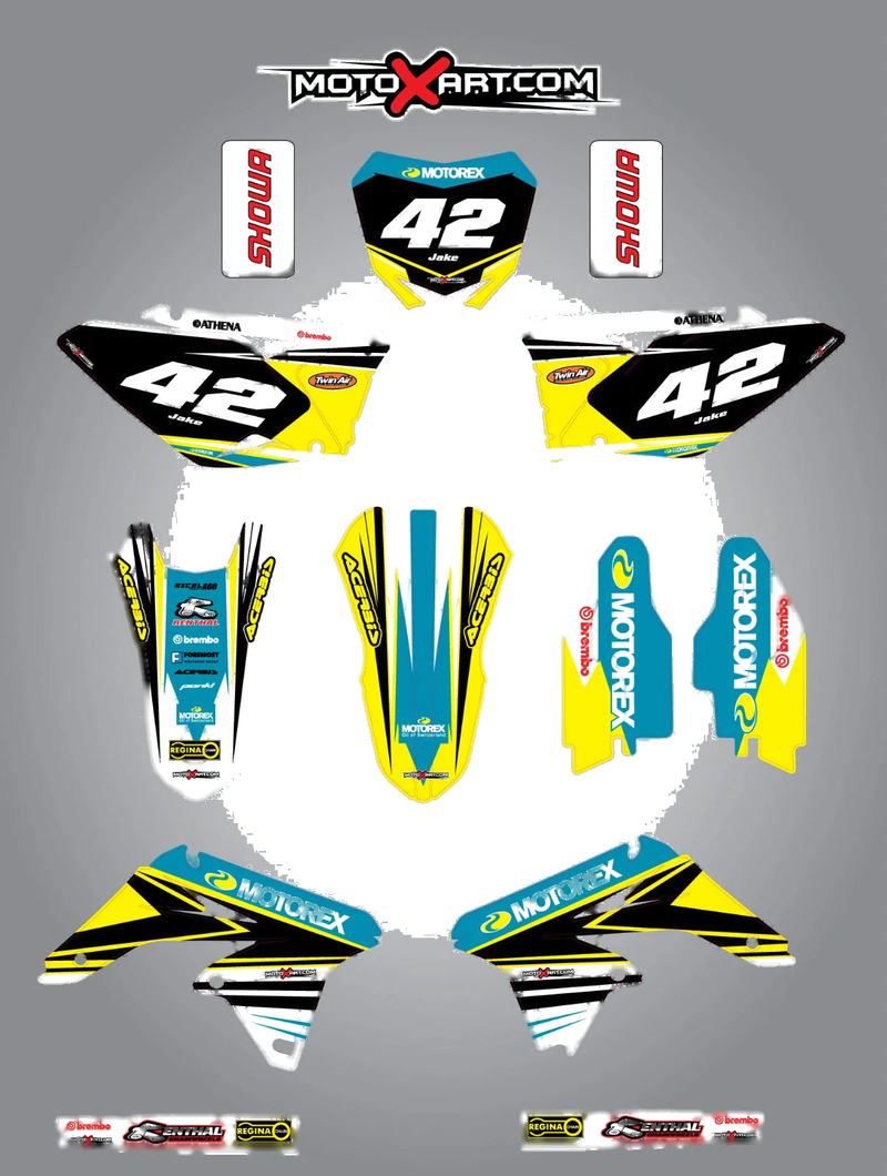 SUZUKI RMZ 250 Custom Graphic Kit - STRIKE STYLE (2010-2016)