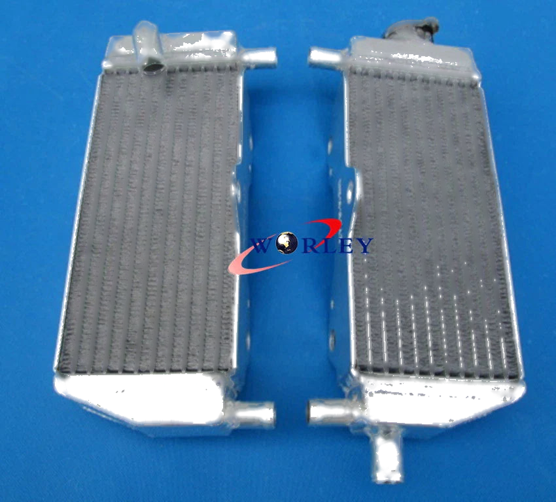 Yamaha YZ250 Aluminum Radiator + Red Hose (1996-2001)