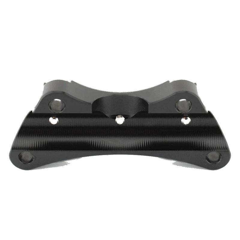 Harley Touring 3-Hole Black 1" Handlebar Risers Top Clamp (1997-2019)