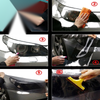 Sticker Headlight Film 1 Roll Taillight 40cm x 150cm Tint Black Smoke Boats