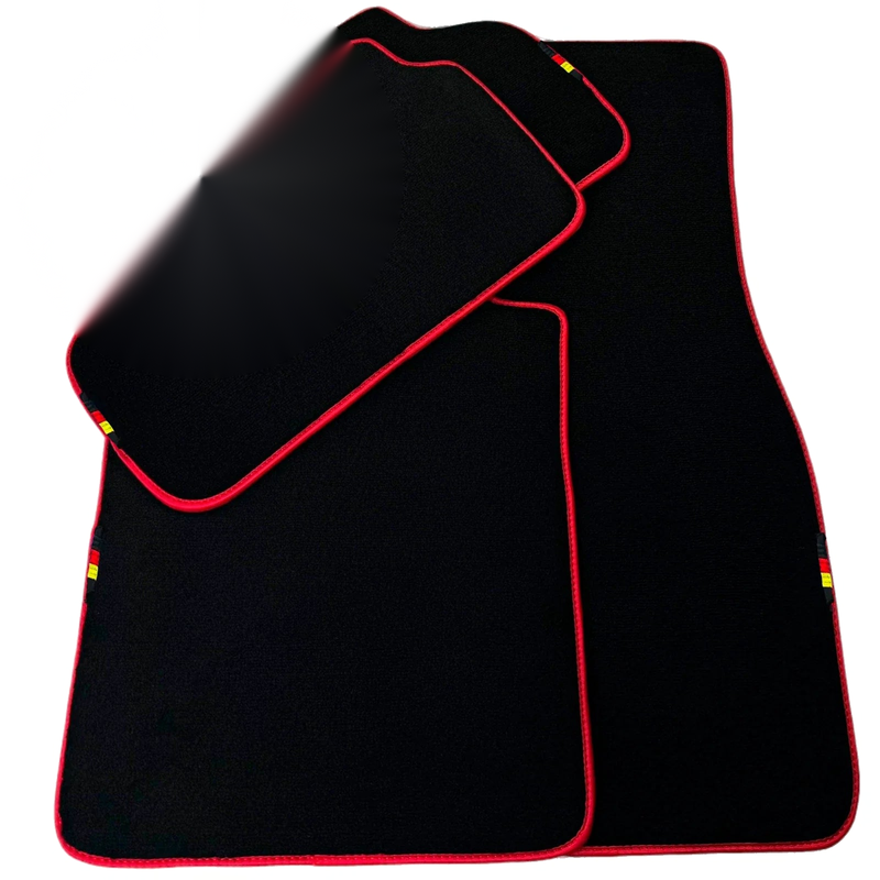 BMW 2 Series F22 2-Door Coupe (2014-2021) Red Trim Black Floor Mats