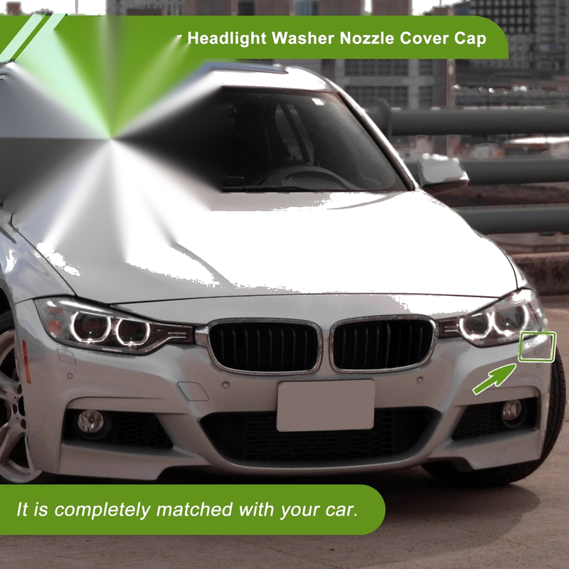 BMW 320i (2013-2018) White Front Left Washer Nozzle Cover