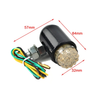 Motorcycle Cruiser Custom Black Brake Running Turn Signal Tail Light